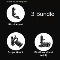 Virtual-Shot 3 Bundle Pack Pistol Scope Picatinny