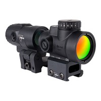 Trijicon MRO SD 1x25 Red Dot, Q-LOC 3x Magnifier