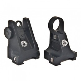 PRi Fixed Front & Rear Sight with Thumb Wheel Adj.