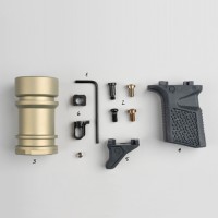 Live Q or Die OTP Handguard Clear Anodize 6 inch