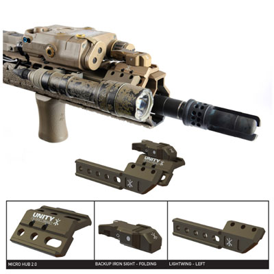 安売り実物Unity Tactical FUSION Micro Hub 2.0 Black「DBAL SUREFIRE PTW トレポン」 パーツ